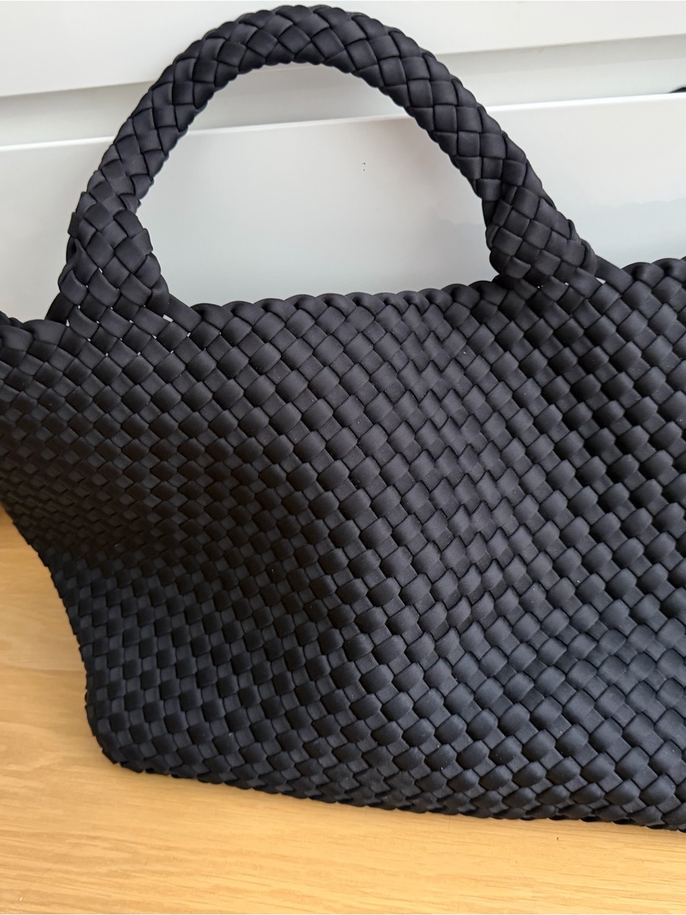 Naghedi Black Woven Tote